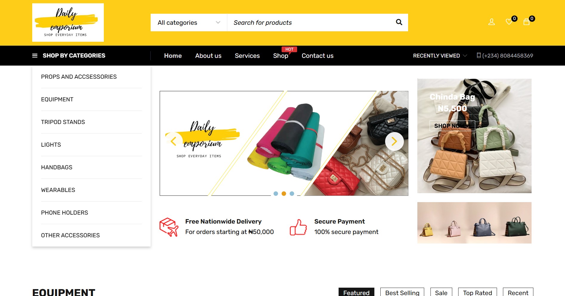 dailyemporium.com.ng homepage