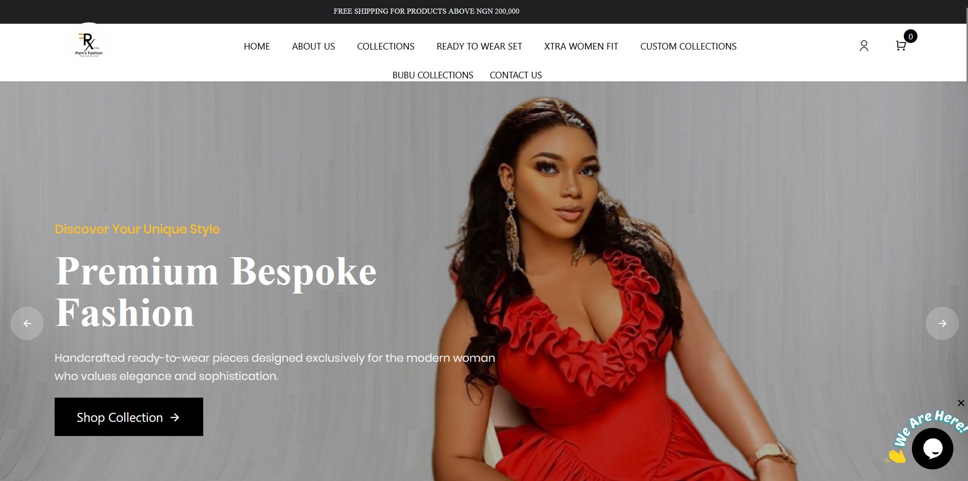 pamsfashionxtra.com.ng homepage
